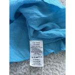 Elan  Strappy Gauze Deep V-Back Swim Cover Up Slip Dress Blue Size XS Photo 5