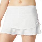 Lucky in Love Women's Size L White Tonal Animal Print Instinct Wild Tennis Skort Size L Photo 0