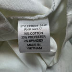 BlaShe White Stretch Denim Button Front Dress Size S Photo 3