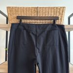 Eileen Fisher Mid-Rise Machine Washable Black Ponte Stretch Knit Career Dress Pa Photo 4