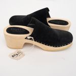 Rag and Co Darcie Suede Clogs Black Size 7 Photo 5