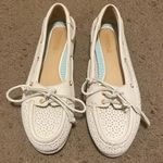 Sperry Womens ‎ Top-Sider Audrey Perforated Ivory Leather Flats Size 7.5 Photo 0