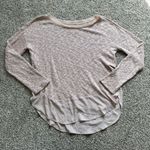 Anthropologie Deletta light pink nubby knit long sleeve sweater top size M Photo 4