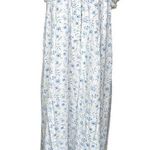 Lanz of Salzburg Floral Blue and White Nightgown Sz M Size M Photo 0