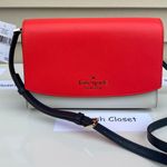 Kate Spade Carson Colorblock Convertible Crossbody Purse - Red Multi Photo 5