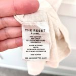 The Reset Ivory Short Sleeve Everyday Cotton Linen Blend Top Size XL Photo 2