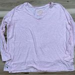 Lilly Pulitzer Luxletics Pink V Neck Clifford Top Long Sleeve Women’s Small Photo 1
