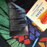 Farm Rio small Anthropologie Georgette plunge v neck maxi dress D2 2649 Black Photo 5