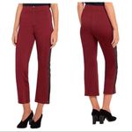 Ganni NWT Bootcut Lace Panel Trousers - Burgundy - XS* Photo 10