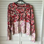 FP Movement Free People Inspire Printed Layer Faded Poppy Red Large NWT Photo 3