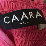 Caara Square Neck Short Puff Sleeve Barbie Pink Mini Dress Women’s Sz L Size L Photo 8