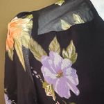 Urban Outfitters Sheer Sleeve Black Floral Dress size XS Photo 4