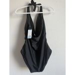 DKNY  Women's Large Swimsuit One Piece Tummy Control Halter Neckline Black NEW Photo 5