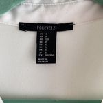 Forever 21 White shirt dress size small black buttons, tuxedo vibes Photo 2
