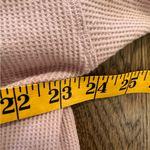 Calvin Klein  Women's Mauve pink waffle knit V-Neck Sweatshirt size 3X Photo 4