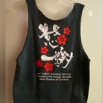 Women’s Dark Gray Tank Top S Kansha 64th Japanese Cherry Blossom Festival CA Red Photo 0