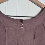 BKE  V-Neck Tunic Brown Slit Hem Long Sleeve Shirt Women’s Size XL Photo 5