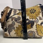 Spartina 449 Linen and Leather Daufskie Island Handbag Multicolor 8.5X3.5X11 Photo 5