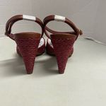 Joie ‎ Calan Women’s Open Toe Raffia Cone Shaped Heels Russet Brown Size 6.5 NEW Photo 5