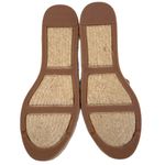 Talbots Like New Izzy Linen / Leather Espadrille Flats Tan Gold Size 6.5 Photo 9