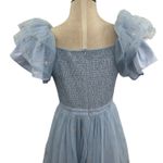 Ivy City Co. Jayne Snowflake Dress Tulle Glitter Cinderella Blue Silver Small Photo 10