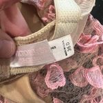 Y2K Pink Heart and Brown Lace Bra Size undefined Photo 1