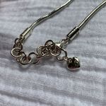 Brighton Vintage Silver tone Scroll Heart Charm Clip Swarovski Crystal Necklace Photo 5