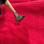 Tiara International VTG Collection Red Black Beaded Christmas urgly Sweater Sz M Photo 6