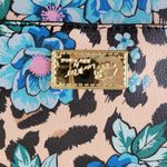 Betsey Johnson Blue and Black Floral Love Zoey backpack Bag Photo 5