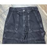 ALLSAINTS Mila Jean Cargo Pants Black Denim Jogger Womens Size 6 Millitary Chore Photo 4