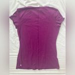 Lululemon Crewneck Magenta T-Shirt Size 10 Cotton Lyocell Blend Photo 1