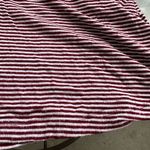 Brandy Melville Striped Spaghetti Strap Flowy Tank Top in Burgundy/White - Small Photo 13