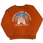 Disney Vintage Sty Disneyland Walt  Classic Crewneck  Sweatshirt Orange adult Xs Photo 0