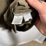 Krazy Kat Olive Green Corduroy Button Down Ruffle Front Long Sleeve Shirt XL SEE Photo 4