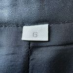 Vintage Black Leather High Rise Skirt With Back Slit Size 6 Photo 7