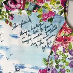 Gabby Skye  Floral Print Sheath Dress 12 Venice Flowers Stripes Sleeveless Photo 2