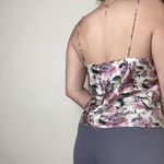 Unbranded Vintage Floral Satin Lingerie Cami Sheer Lace Tank Top Medium Purple Photo 8