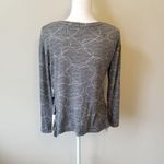 LC Lauren Conrad Lauren Conrad Gray Heart Side Ruffle Top XS Photo 1