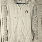  Parks White Gray Embroidered Walt Disney World Full Zip Hoodie Jacket‎ 2X Photo 0