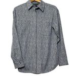 Athleta  Braiden Shirt Jacket Textured Black White Women’s Size XS Oversized Laye Photo 0