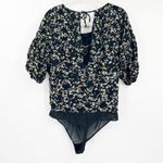 Free People  Intimately Womens Dessa Puff Sleeve Ditsy Floral Blouse Bodysuit L‎ Photo 9