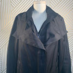 Reiss ‎ Arlington Black Trench Coat Jacket Photo 9