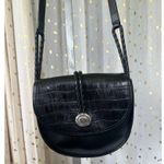 Brighton Vintage 399149 Cara Alligator Embossed Braided Leather Crossbody Purse Photo 1