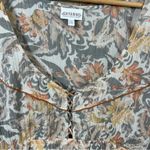 Shyanne XXL Floral Boho Western Peasant Dress Crinkle Tiered Long Sleeve Photo 3