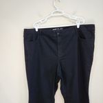 Old Navy  Mid Rise Wow Bootcut Jeans Black Denim Dark Wash Stretch Size 24 Short Photo 2