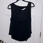 Free People NWOT Open Back Twist Strap Tank Top - Black Photo 1