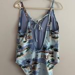 Aerie V One Piece Swimsuit Sunfade Teal Photo 8