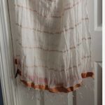 Gap COPY - NWOT  Women's White Rose Gold Stripe Oblong Scarf One Size 76" Photo 13