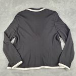 Peter Nygard Nygard Women's Blazer Black Contrast Trim Golden Buttons Plus Size 1X Photo 8