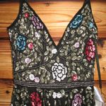 Mac Duggal NWT Embellished Floral Sequin Gown Dress Black Multi 5400 Photo 5